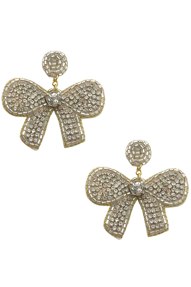 Aretes Holibow Blanco