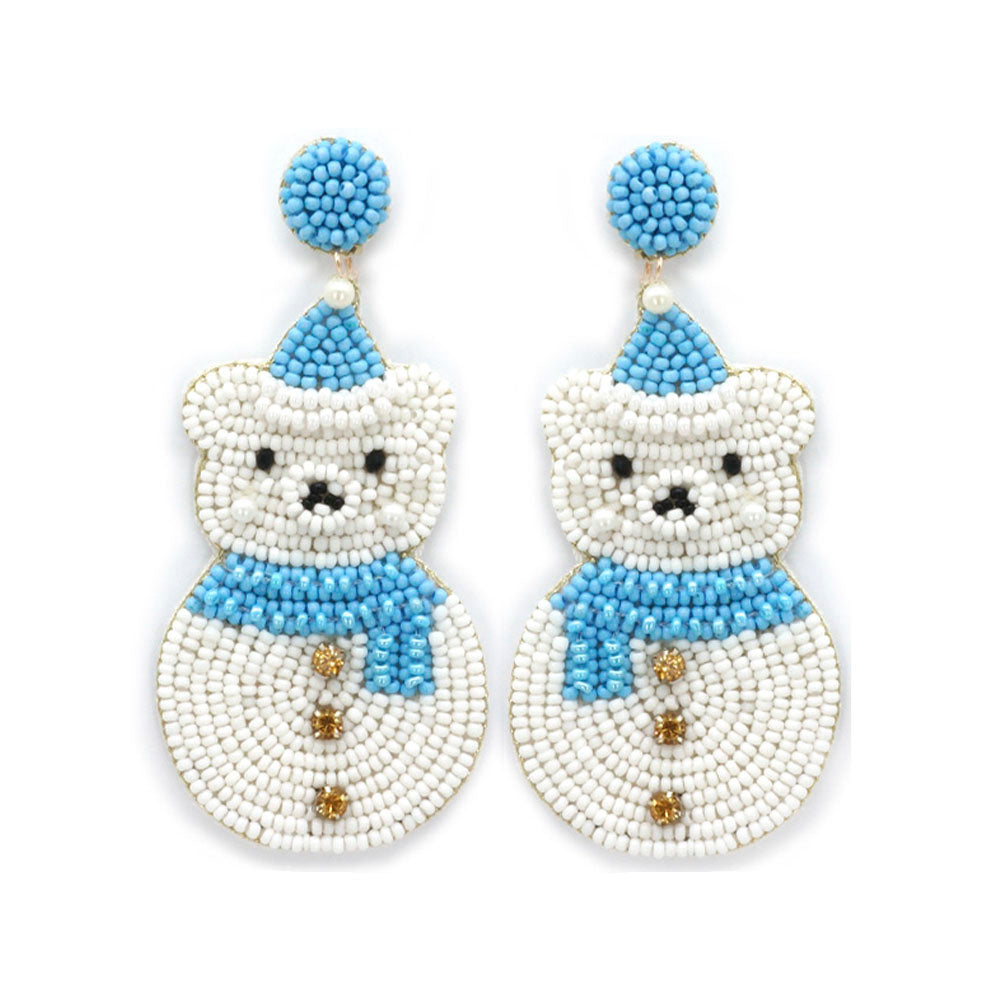 Aretes Cute Bear Celeste