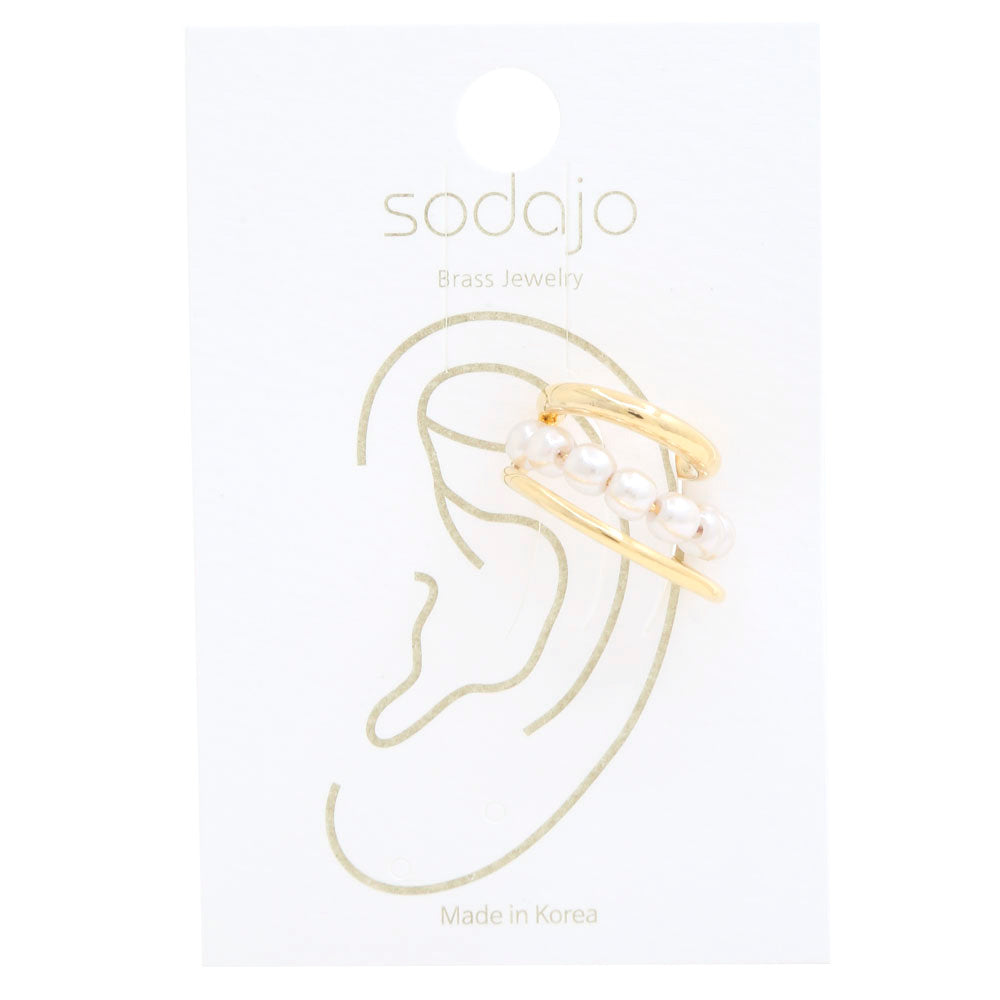 Earcuff Pearl Gold
