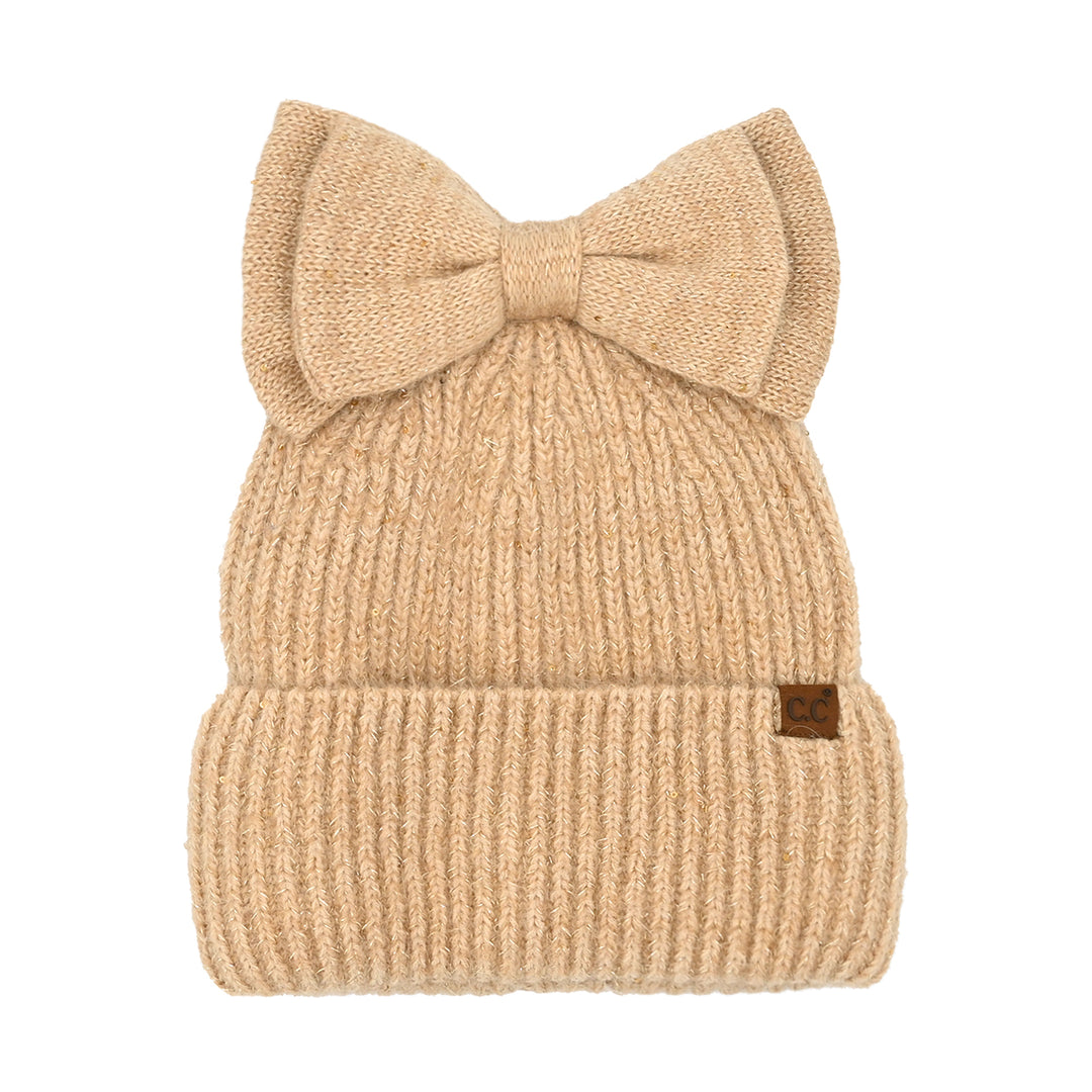 Beanie Sweet Bow Beige