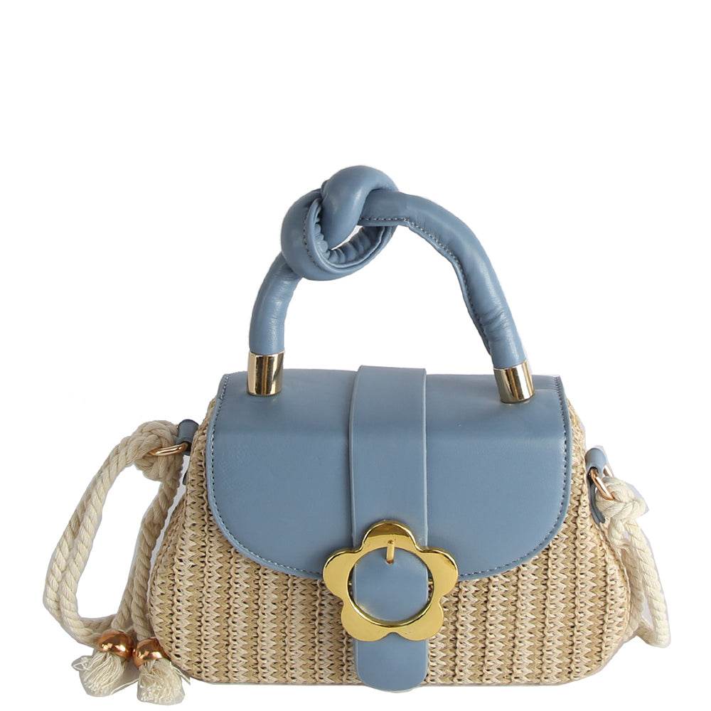 Bolso Flowers Azul