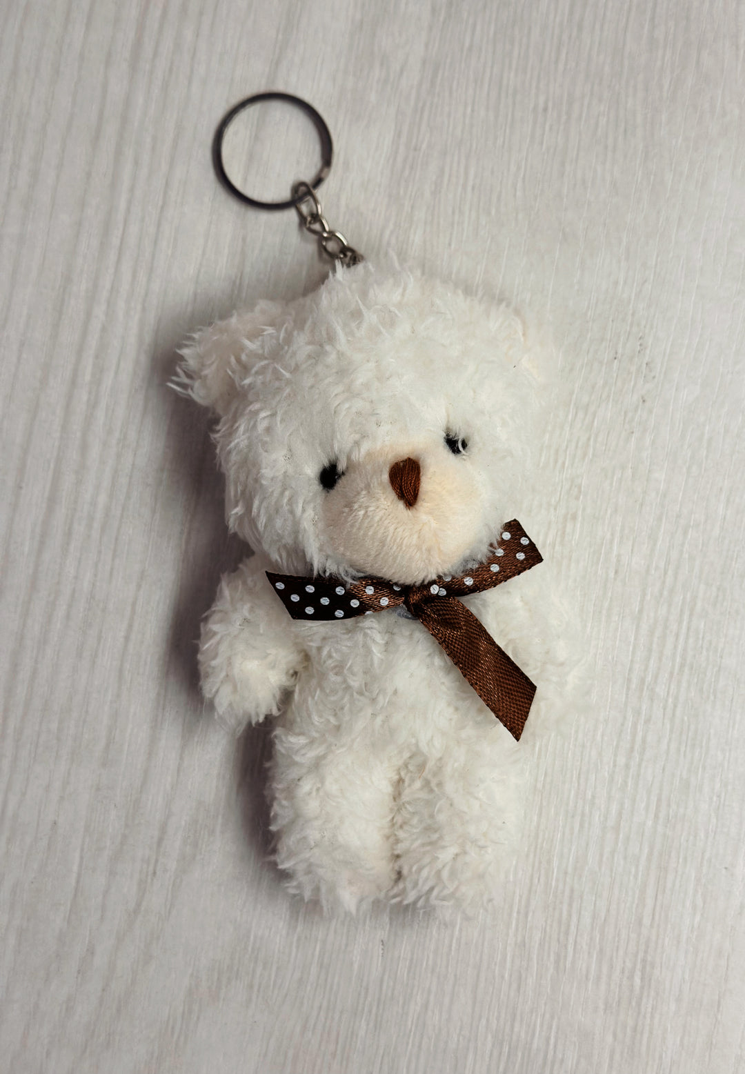 Llavero Puffy Bear White