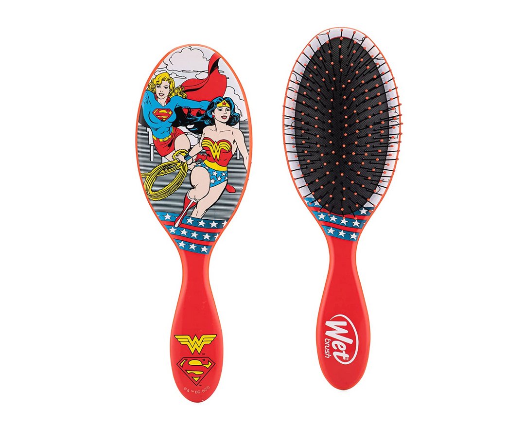 Cepillo Wet Brush Original Detangler Justice League - Wonder Woman and Supergirl