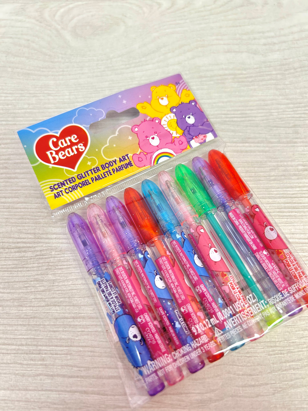 Lapiceros con Glitter Care Bears 9pack