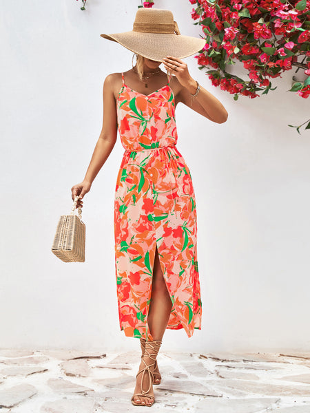 Vestido Flora Naranja