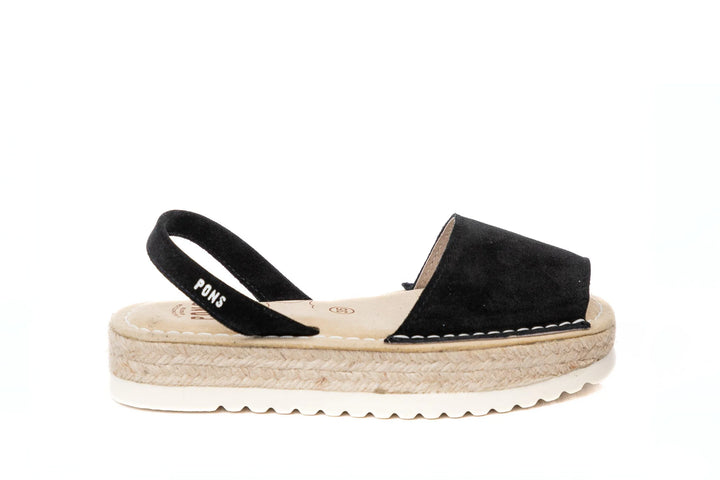 Sandalias Zurich Serraje Black
