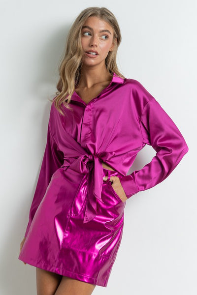 Falda Britney fucsia