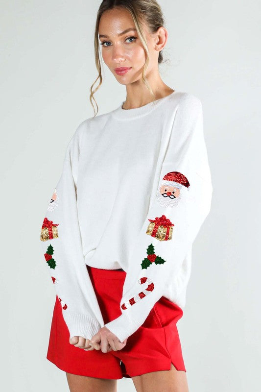 Sweater Christmas Spirit Blanco