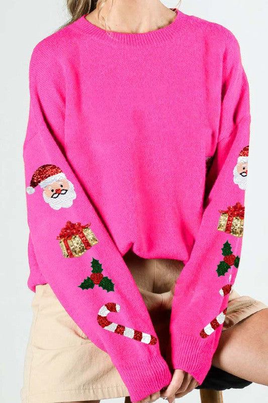 Sweater Christmas Spirit Fucsia