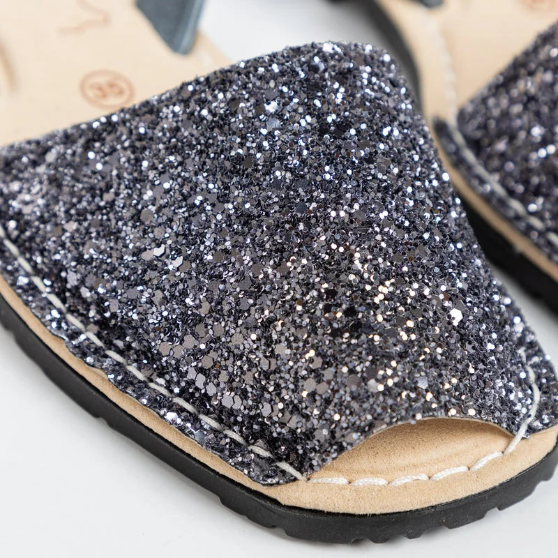 Sandalias Pons Lusaka Glitter Gris