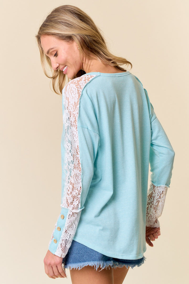 Blusa Charlotte Celeste