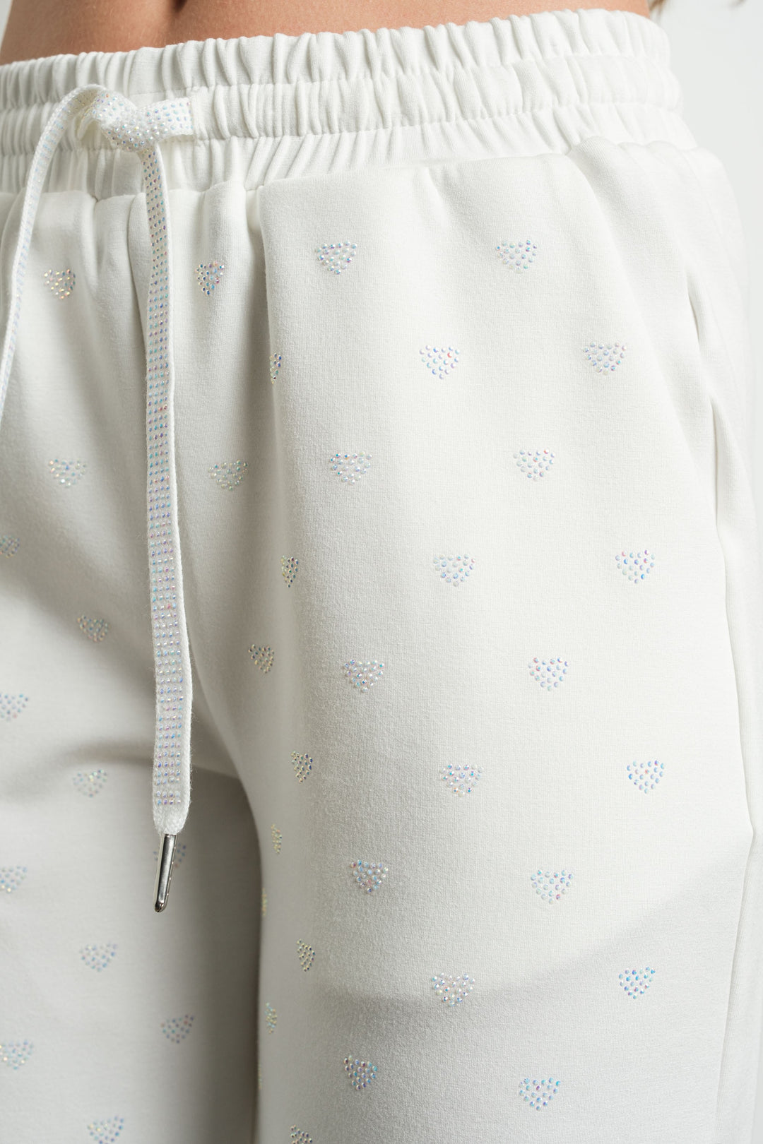 Jogger Glimmer Heart White