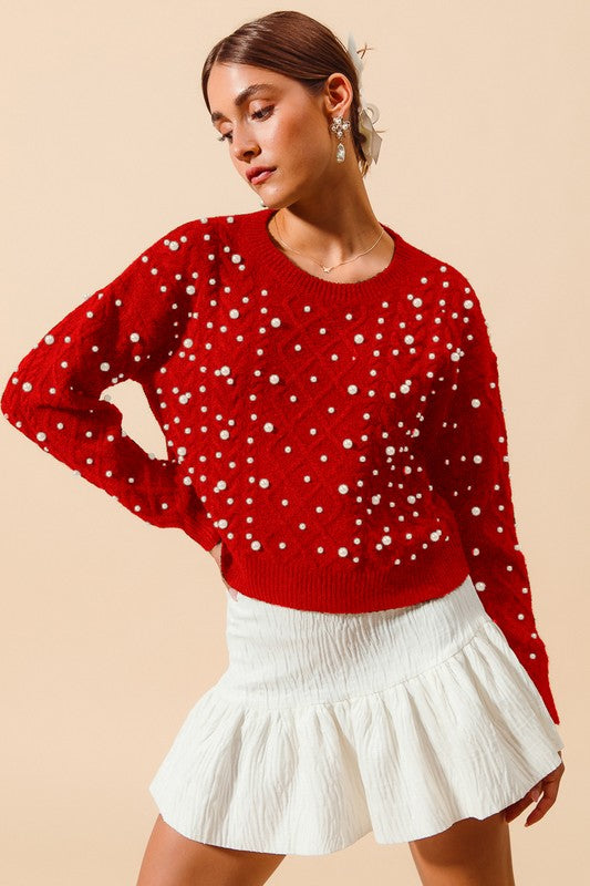 Sweater Snow Fall Rojo