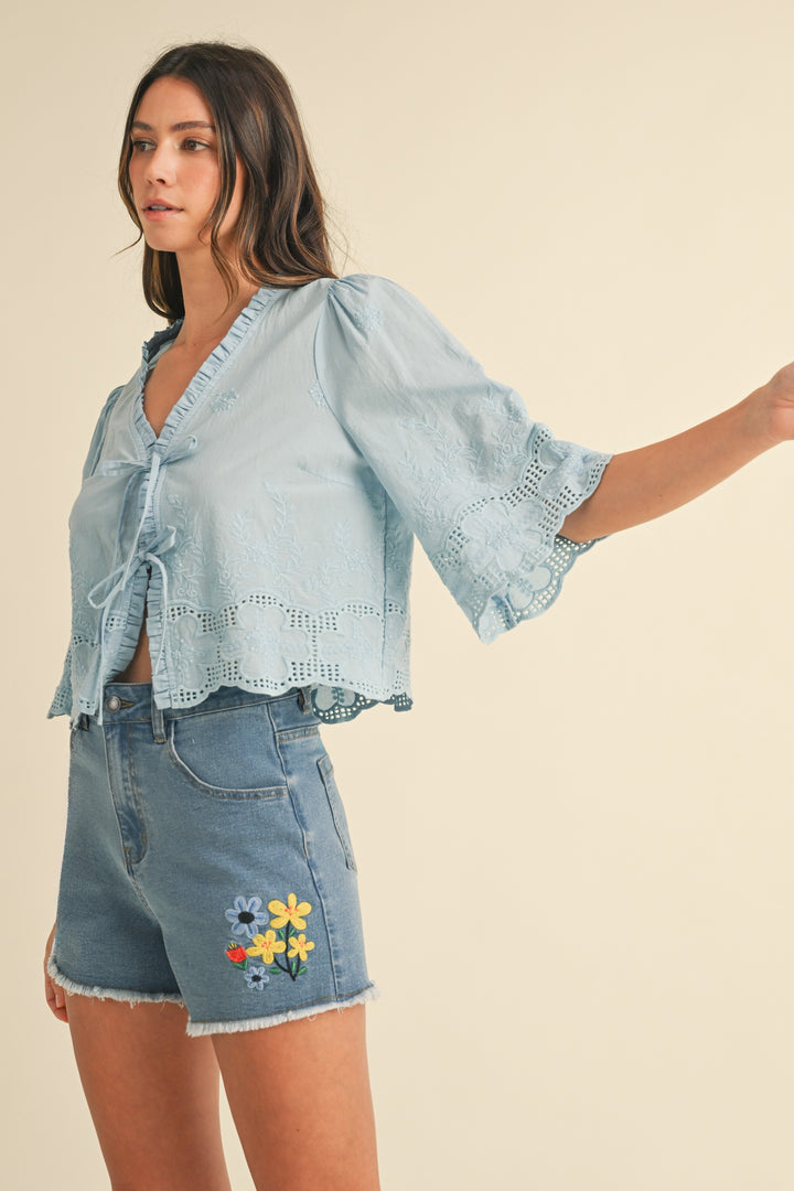 Blusa Cecilia Celeste
