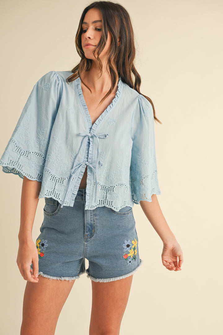 Blusa Cecilia Celeste