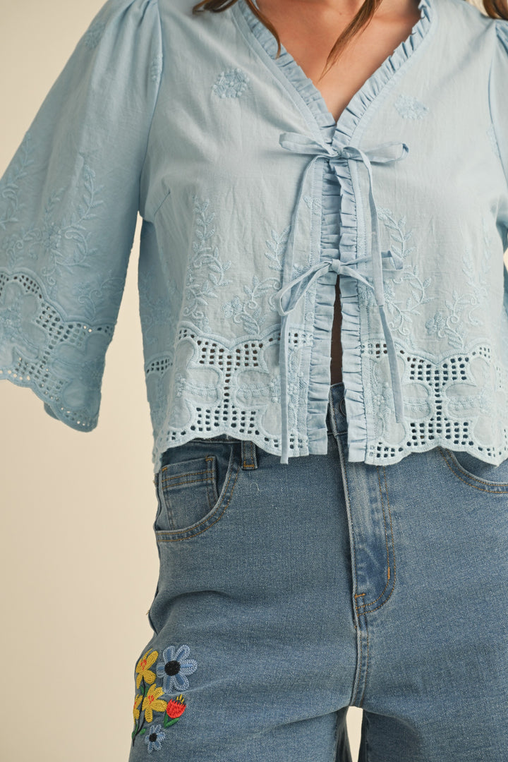Blusa Cecilia Celeste