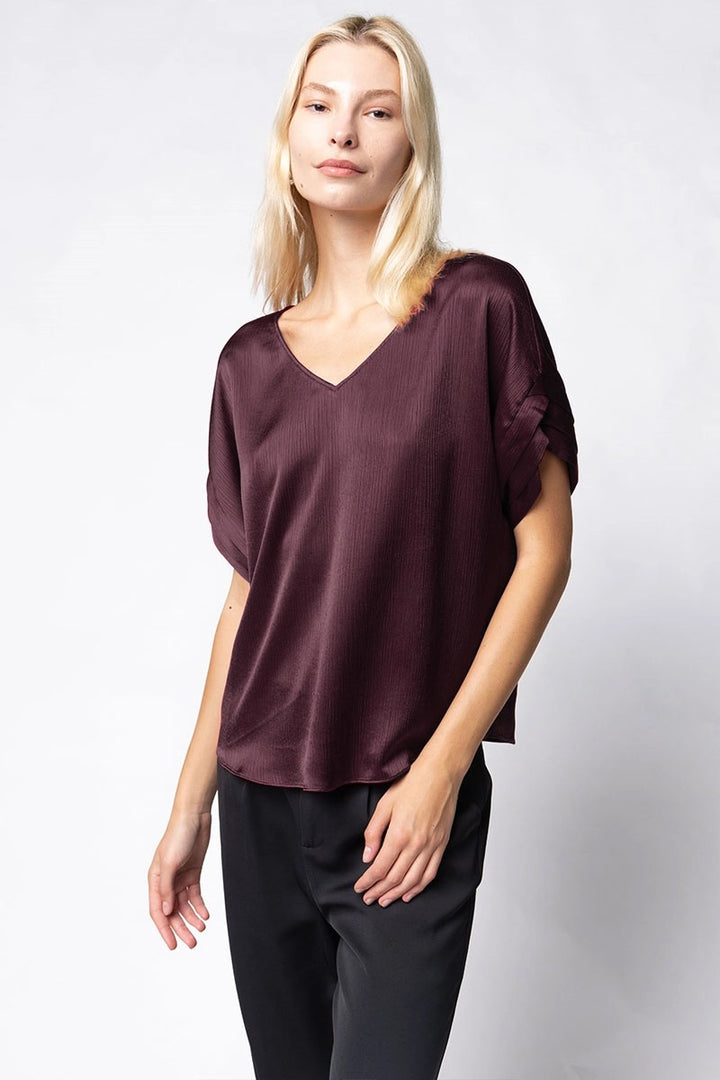 Blusa Constanza Wine Coffee