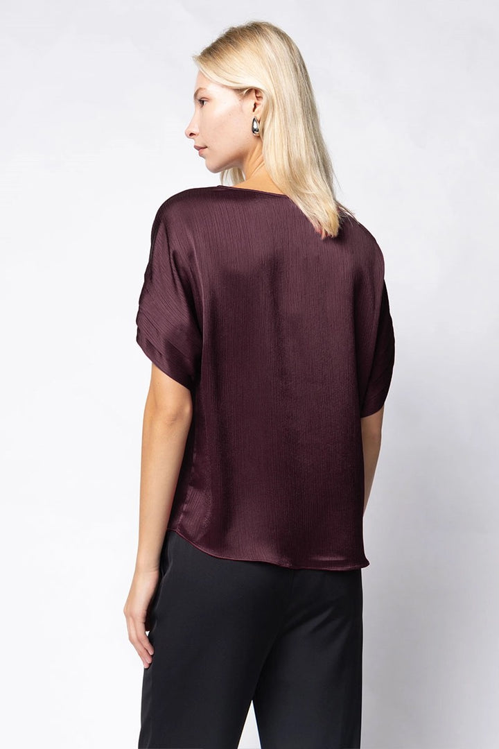 Blusa Constanza Wine Coffee
