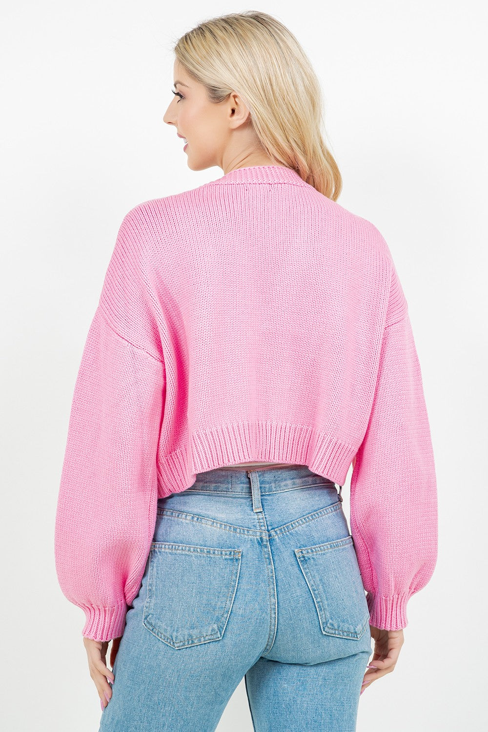 Cardigan Cutie Rainbow Rosado