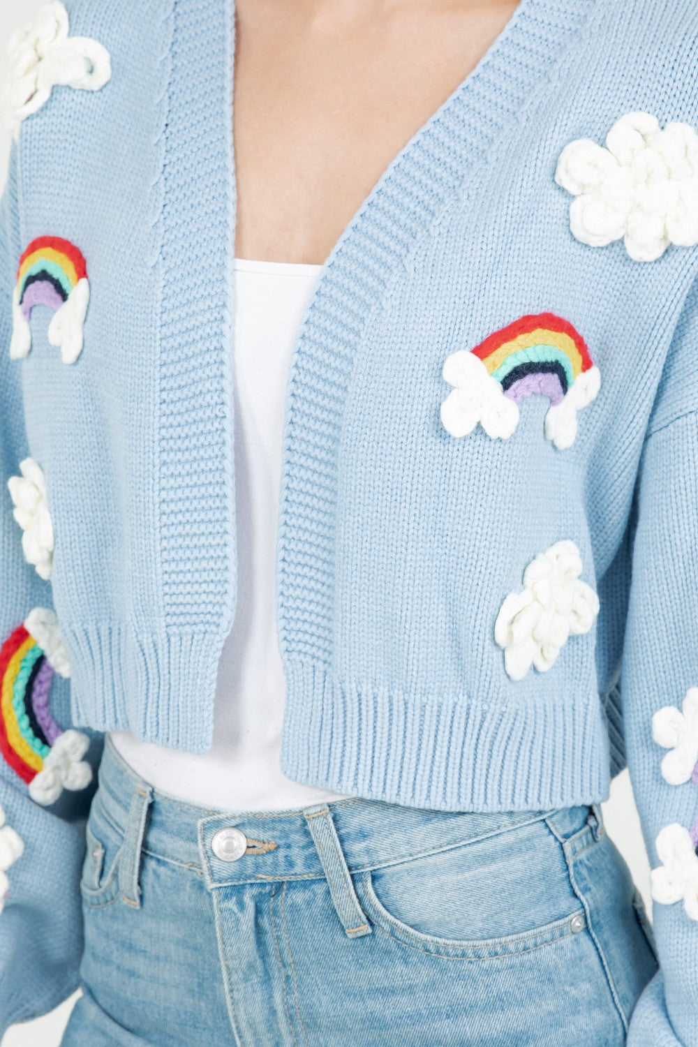 Cardigan Cutie Rainbow Celeste