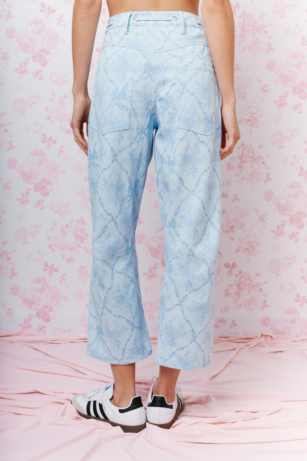 Pantalon Francesca celeste