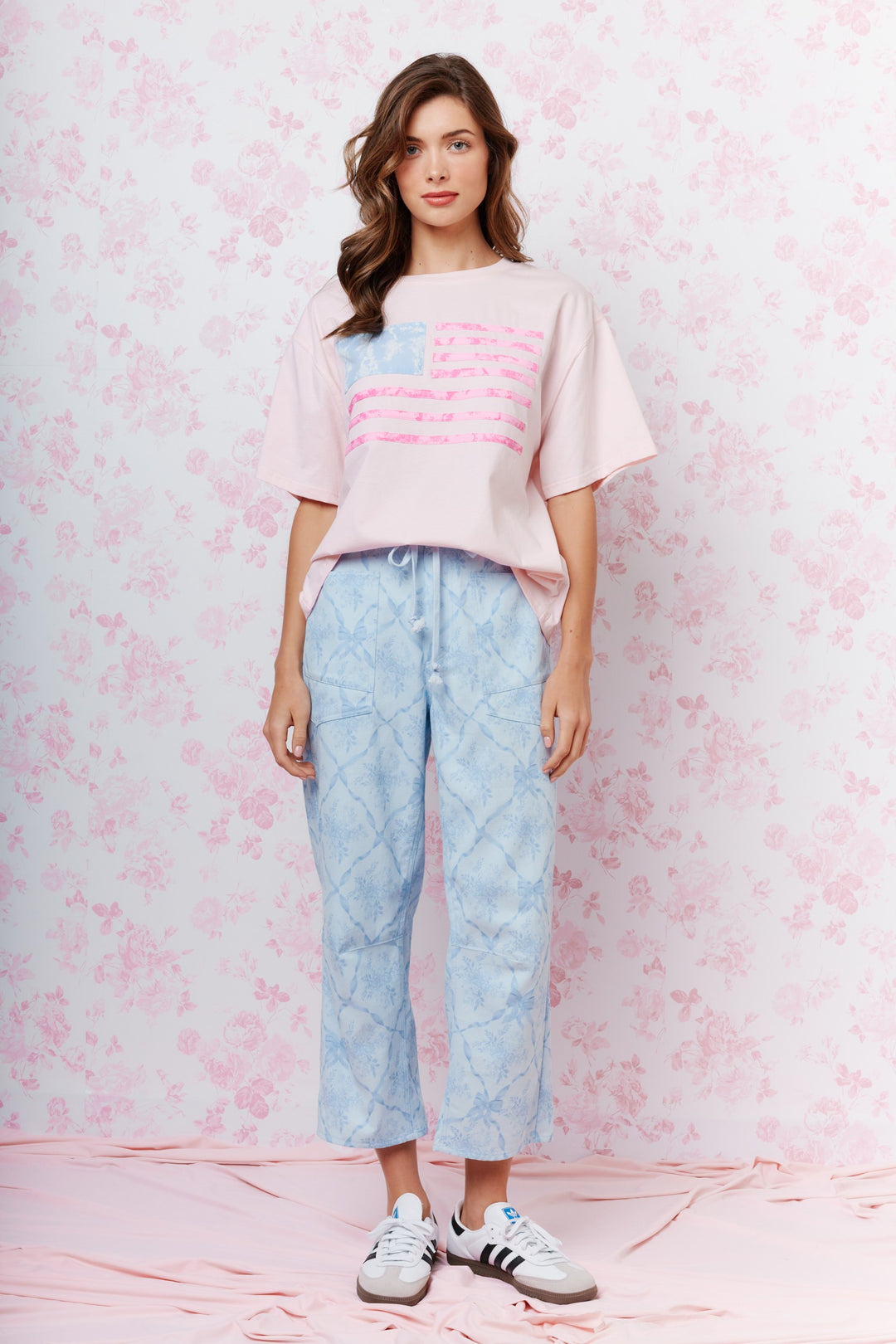 Pantalon Francesca celeste