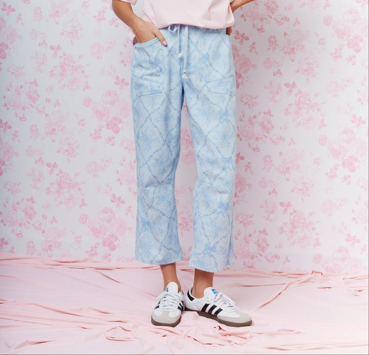 Pantalon Francesca celeste