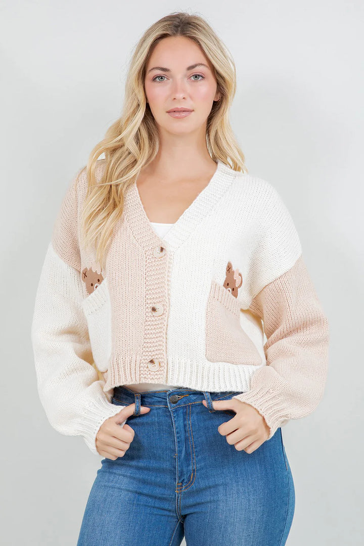 Cardigan Miss Teddy Ivory