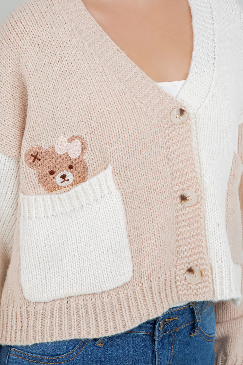 Cardigan Miss Teddy Ivory