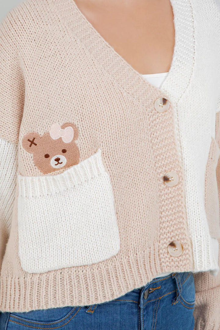 Cardigan Miss Teddy Ivory