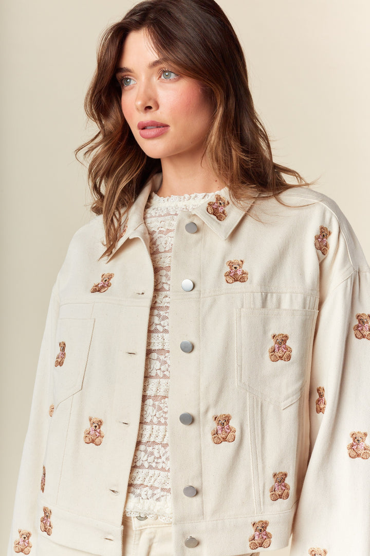 Jacket Teddy Bow