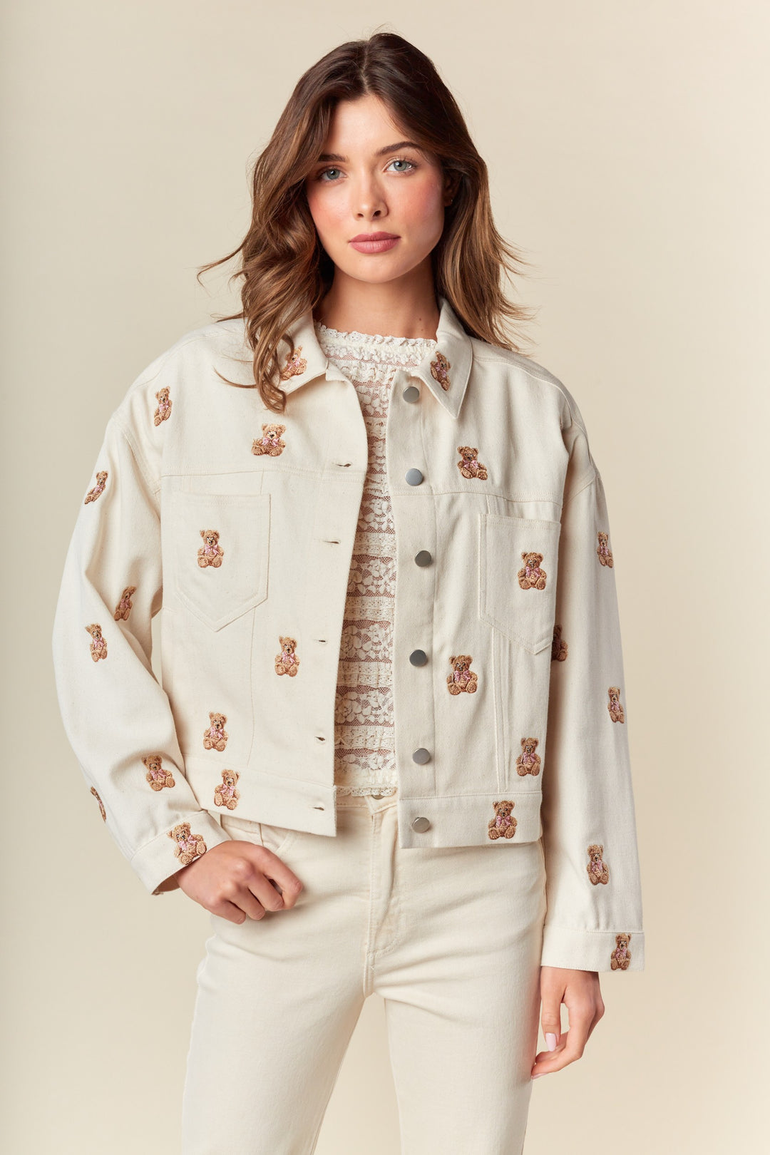 Jacket Teddy Bow