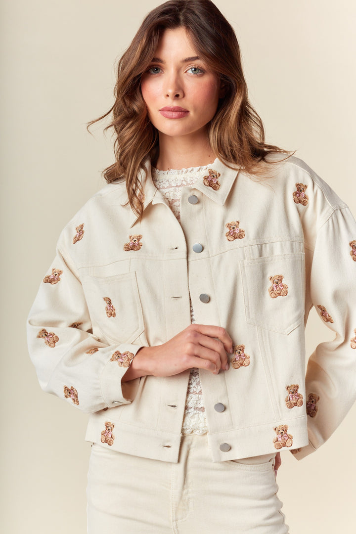 Jacket Teddy Bow