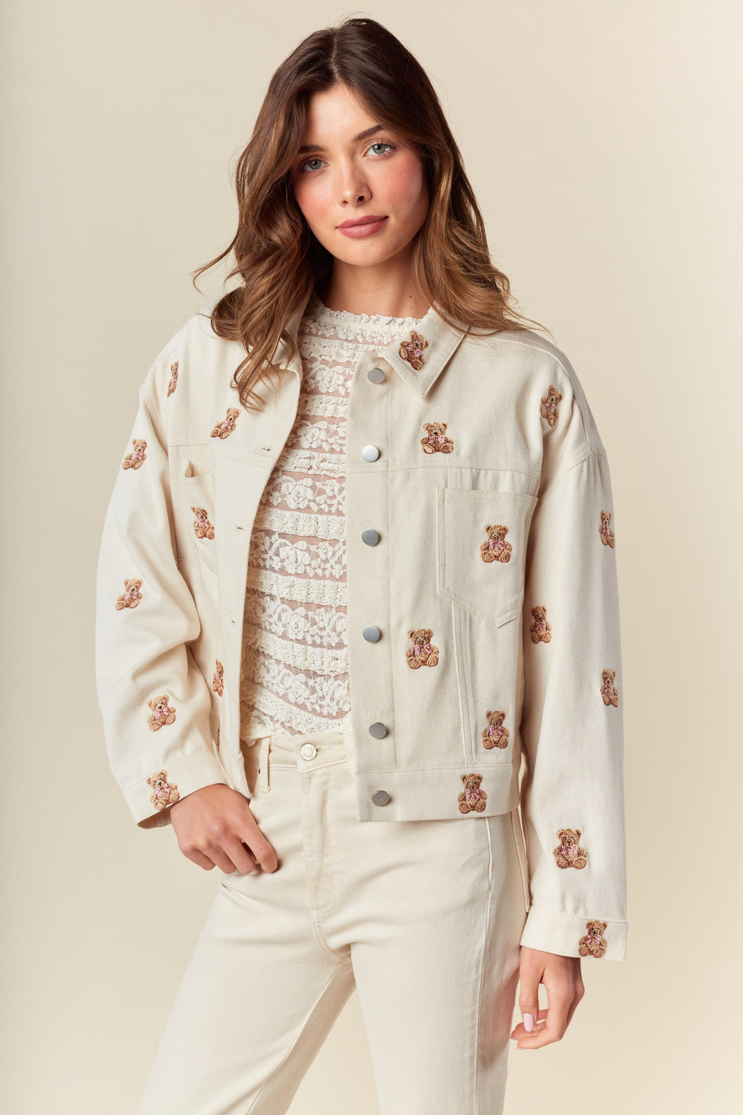 Jacket Teddy Bow