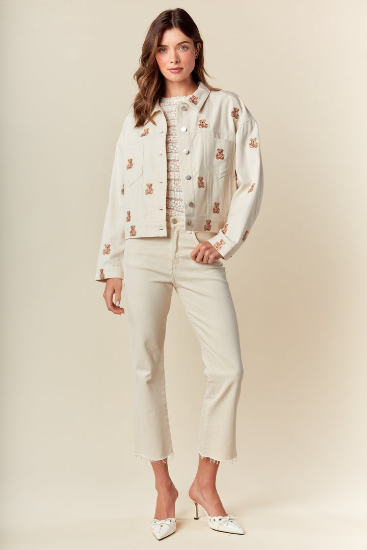Jacket Teddy Bow