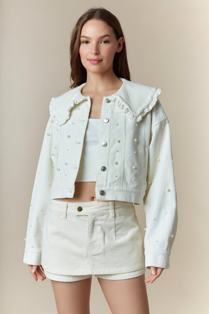 Jacket Cute Pearls