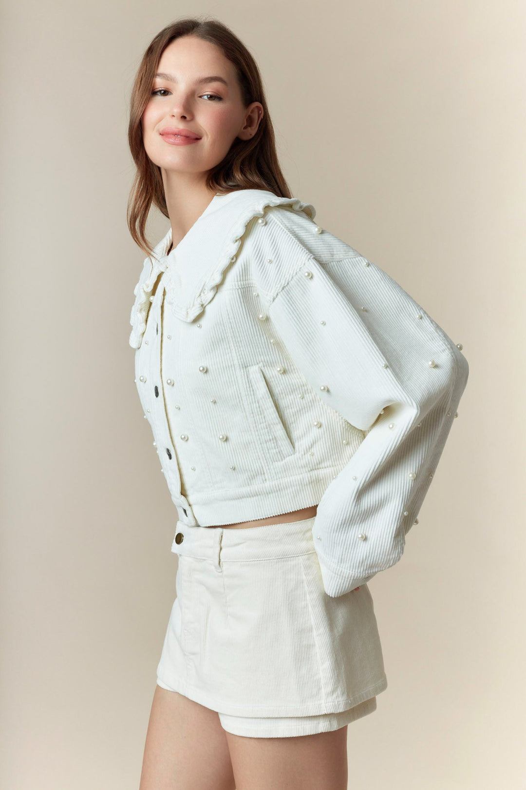 Jacket Cute Pearls