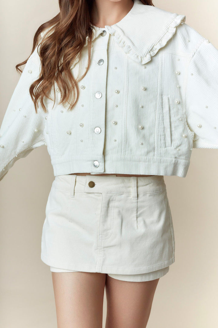 Jacket Cute Pearls