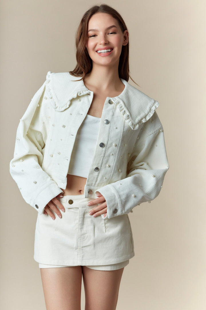 Jacket Cute Pearls