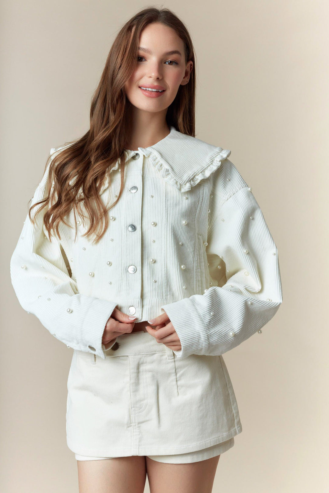 Jacket Cute Pearls