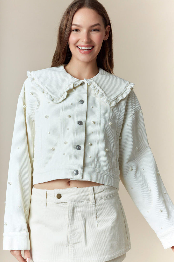 Jacket Cute Pearls