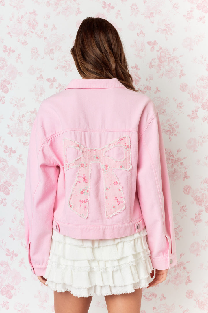 Jacket Bow Love Letter