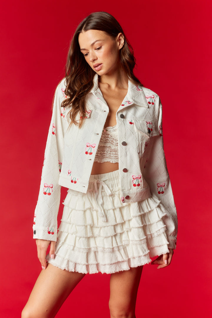 Jacket Cherry Bows