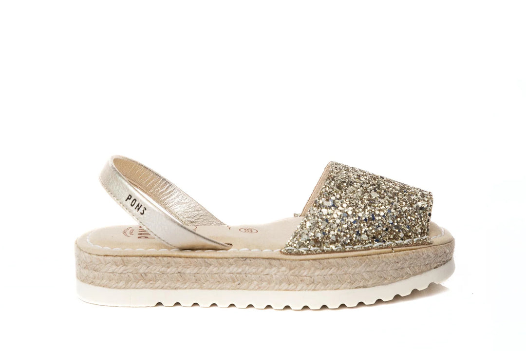Sandalias Pons Zurich Glitter Champagne