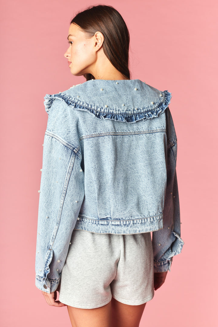 Jacket Pearl Flowers