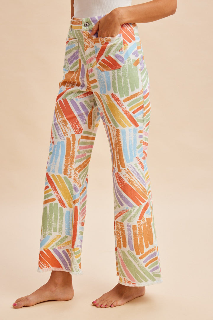 Jeans Art Orange