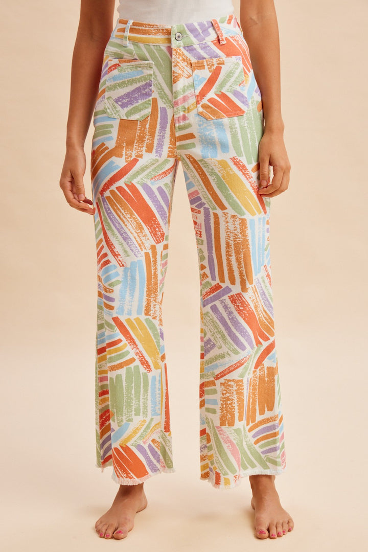 Jeans Art Orange