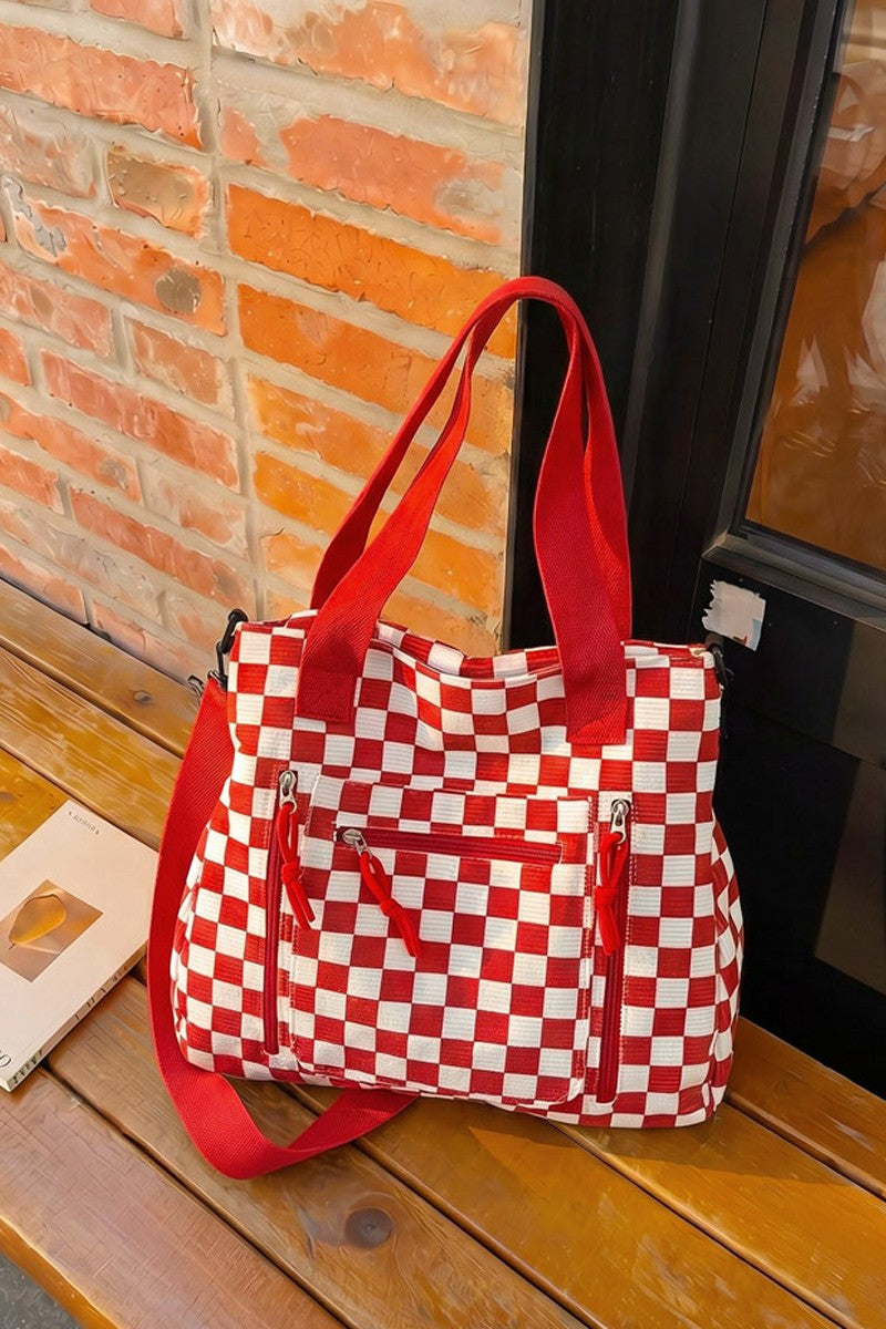 Bolso Pretty Check Red