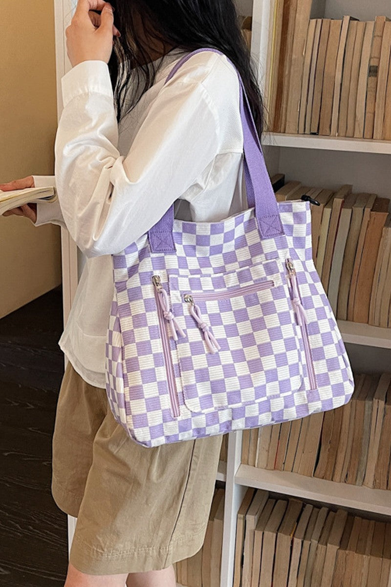 Bolso Pretty Check Lillac
