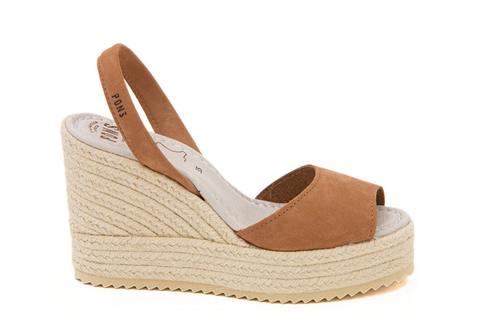 Sandalias Pons Santa Ana Nobuck Camello